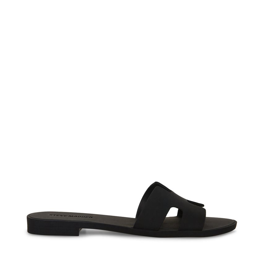 Sandalias de Diapositivas Steve Madden Hadyn-j Mujer Negras | ES PISE61